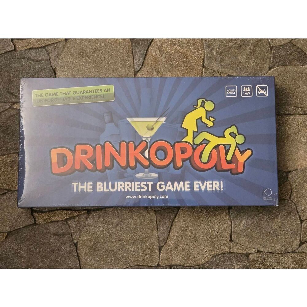 Drinkopoly The Blurriest Game Ever Adult Board Game